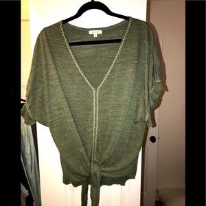 Max studio army green shirt